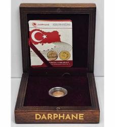 TÜRKİYE CUMHURİYETİ ANADOLU MEDENİYETLERİ SERİSİ NO.11 HATIRA PARASI 22 AYAR ALTIN