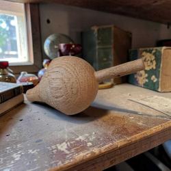 vintage ahşap nostaljik topaç