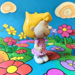 vintage Peanuts Sally Brown orijinal mini figür oyuncak & 7.5 cm