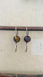 El İşçiliği Gümüş Murano  Küpe