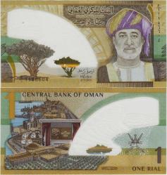UMMAN 1 RİYAL 2025 SİRKÜLASYON HATIRA. POLYMER ÇİL.