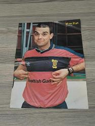 Blue Jean Dergi Posteri – Robbie Williams & Shania Twain – 28x38 cm – 90’lar Koleksiyonluk