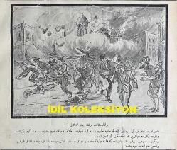 Osmanlıca Karagöz Mizah Dergisi-Gazetesi, Orijinal Dönem Basım, (Ottoman Magazine-Newspaper-Journal Illustré Cara-Gueuz) - 22 Nisan 1925 - Sayı: 1784 - Hicri: 29 Ramazan 1343 - 23 Nisan Temalı Kapak Karikatürü: 23 Nisan-Millet Bayramı 