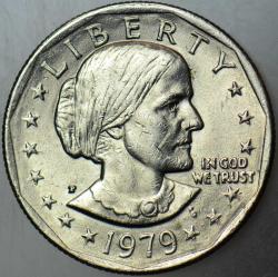 AMERİKA 1 DOLAR 1979 P. SUSAN B. ANTHONY. ÇİLALTI.