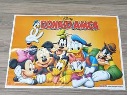 Disney Donald Amca Poster – Çift Taraflı – 42 × 60 cm – Hürriyet Gazetesi Eki – Koleksiyonluk