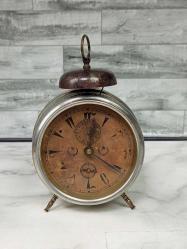 KOLEKSİYONLUK NADİR PARÇA Ay-Yıldızlı Osmanlı Kadranlı Mekanik Masa Saati