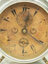 KOLEKSİYONLUK NADİR PARÇA Ay-Yıldızlı Osmanlı Kadranlı Mekanik Masa Saati