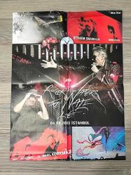 One Direction This Is Us Film Posteri + Roger Waters The Wall Live İstanbul Poster – Blue Jean Dergi Eki – 56 × 42 cm – 2 Poster