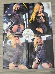Rihanna İstanbul 2013 Konseri Posteri + Green Day Poster – Blue Jean Dergi Eki – 56 × 42 cm – 2 Poster