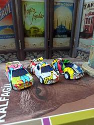 vintage ''maket araba seti 3'lü'' & 7 cm