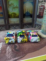 vintage ''maket araba seti 3'lü'' & 7 cm