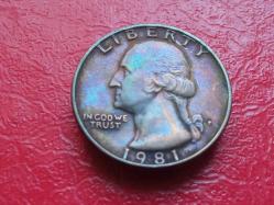 1981 QUARTER DOLAR - USA