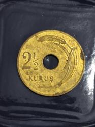 1948 Yılı Gümüş 1 Lira Çil (Lekeli)