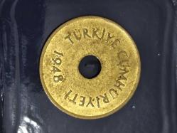 1948 Yılı Gümüş 1 Lira Çil (Lekeli)