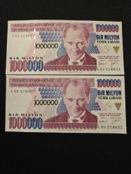 7. EMİSYON 1.000.000, 1 MİLYON LİRA,  L89, ÇİL SERİ TAKİPLİ 2 ADET
