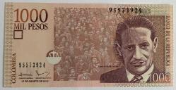 KOLOMBİYA 1000 PESOS.2015. .ÇİL KAĞIT PARA RESİMDEKİ ÜRÜN