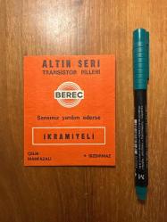 Berec: Altın Seri Transistör Piller - Şansınız Yardım Ederse İkramiyeli (Tanıtım Broşür)