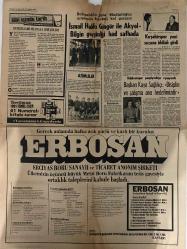 TERCÜMAN GAZETESİ - DOĞUM GÜNÜ HEDİYESİ (TURKISH NEWSPAPPER)  - 14 AĞUSTOS 1974 - SADECE DÖRT SAYFADIR -Reşat Ekrem Koçu-İsmail Hakkı Gingör-Akyol Bilgin-Murat Taşkın-Kaya Sağlıkçı-Osman Kibar-Tarık Buğra-Suna San-Ergun Göze-Ahmet Kabaklı-Celal Yardımcı-Rauf Tamer-Yogi Kazım Gürbüz-Bekir Büyükarkın-Deniz Barlas-Buhurizade Mustafa Itri Çelebi-İsmail Hakkı Gingör ile Akyol Bilgin Gerginliği Had Safhada-Kırşehirspor Yeni Sezona İddialı Girdi-Balıkesirspor Şampiyonluğa Oynayacak-Başkan Kaya Sağlıkçı Disiplin ve Çalışma Ana Hedefimizdir-Gerçek Anlamda Halka Açık Güçlü ve Karlı Bir Kuruluş Erbosan-İsteyen Herkese Otomobil-Bütün İşletmelerimiz Bekleme Dönemindedir-Arjantindeki Çarpışmada Altı Asker Onbeş Komünist Öldü-Türkiye Radyoları İki Eylülden İtibaren Yirmidört Saat Yayın Yapacak-Ordu’da Kamyon Kazasında Dört Ölü Yirmi Yaralı Var-Kara Orkun Vatan Kurtaran Arslan-Kurtdereli Mehmet Pehlivan-Kara Kadırga-Kuşkuyla Başa Çıkılmaz-Yorgun Savaşçılar-Murat 124 otomobil  reklamı-Erbosan-Sözün