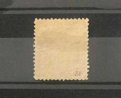 1875 AYYILDIZLI ( DULOZ ) 1k SARI POSTA PULU 4.TİP KATALOG NO.90 ( KATALOG 16.000 LİRA )