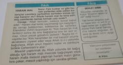 20 Şubat 1997-Orijinal Takvim Yaprağı-Doğum Günü-Söz,Nişan,Nikâh,Düğün ve Önemli Günler Hediyesi-Hicret Takvimi-Ayet(Hadis)-(Buhari/Fezail 21)-I.Cemre'nin Havaya Düşmesi-Haram Mal-Devlet Sırrı-M.İkbal