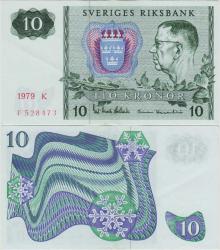 İSVEÇ 10 KRON 1979 ÇİLALTI.