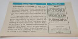 23 Mart 1997-Orijinal Takvim Yaprağı-Doğum Günü-Söz,Nişan,Nikâh,Düğün ve Önemli Günler Hediyesi-Hicret Takvimi-Ayet(Hadis)-(La Edri)-Said Nursi'nin Vefatı(1960)-Müslüman'ın Gözyaşları-Bid'at-Hz.Ali(r.a.)