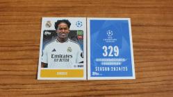 Antika - Topps UEFA Champions League 2024-2025 Real Madrid CF Endrick Sticker No:329 - kitantik - kitaLog