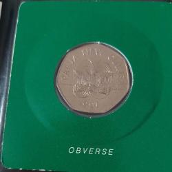 1991 PAPUA YENİ GİNE 50 TOEA 9.GÜNEY PASİFİK OYUNLARI ORİJİNAL KABINDA MADENİ PARASI 1PP1RR1 ÇOK NADİRDİR