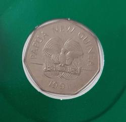 1991 PAPUA YENİ GİNE 50 TOEA 9.GÜNEY PASİFİK OYUNLARI ORİJİNAL KABINDA MADENİ PARASI 1PP1RR1 ÇOK NADİRDİR