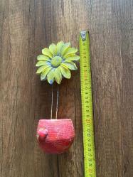 Metal Gövdeli Papatya Saksı