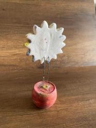 Metal Gövdeli Papatya Saksı