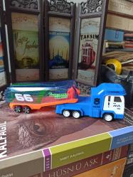 mavi beyaz polis kamyonu & 19 cm