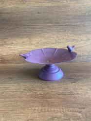 Metal Dekoratif Kuş Detaylı Ayaklı Sunumluk