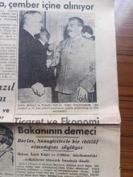 Yeni Sabah Gazetesi - Turkish Newspaper - 10 Mart 1949 - Akdeniz paktı ve Sovyet endişeleri - Dışişleri bakanımız Necmettin Sadak'ın mühim beyanatı fotoğraf - Kenan Öner bugün toprağa veriliyor fotoğraf - Başbakan Şemsettin Günaltay Millet Partisine taziyede bulundu - Sütlüce'de infilak hadisesi - merhum İbrahim Ali cenazesi yarın öğlen merasim ile defin ediliyor fotoğraf - kartacayı yıkmalı yazan Ulunay - Ticaret ve ekonomi bakanı Cemil Sait Barlas'ın demeci - Filistin'de yeniden çarpışmalar başladı - Romanya'nın Kızıl kadın bakanı Anne Pauker - psikolog gözüyle üniversite hocalığı yazan Sabri Esat Siyavuşgil - ömrümün tek gecesi yazan Esat Mahmut Karakurt Yazı Dizisi - Türkiye Avusturya milli maçı - porsuk barajı davası - Birinci ve ikinci İsrail Devleti yazan Cemal Yener - İkbal kalfanın mirası yazan Behçet Sefa Yazı Dizisi - radyo programı - İstanbul belediyesi şehir tiyatrosu dram kısmında karanlık komedi kısmında paydos oyunu - S. Suraski ve mahdumları kumaşları