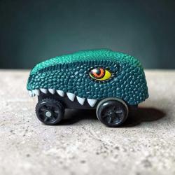 vintage dinozor kafalı oyuncak araba & 8 cm