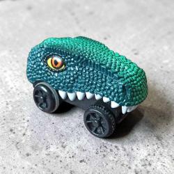 vintage dinozor kafalı oyuncak araba & 8 cm