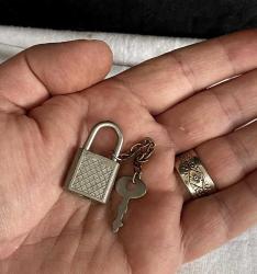 Vintage Anahtarlı Küçük Çelik Asma Kilit