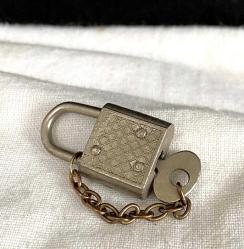 Vintage Anahtarlı Küçük Çelik Asma Kilit