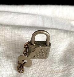 Vintage Anahtarlı Küçük Çelik Asma Kilit