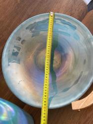 El Yapımı Üfleme Cam Vazo Sunumluk