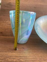 El Yapımı Üfleme Cam Vazo Sunumluk