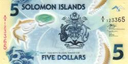 ** SOLOMON  ADALARI ( 5 * DOLLARS ) A  9 * 2019 * PLASTİK - ÇİL