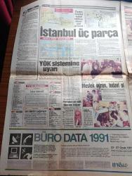 Milliyet Gazetesi - Turkish Newspaper - 22 Ocak 1991 - esas usul ve üslup yazan Altan Öymen Başmakale - muhtemel bir Irak saldırısına karşı doğu ve Güneydoğu'da askeri harekat yoğunlaştı - ABD'nin hesapları tutmadı Cheney yerde savaş aylar sürebilir dedi fotoğraf - Kara savaşı korkusu - özel trenlerle Erzurum'dan yola çıkarılan tank ve zırhlı araçlar Batman'a vardı fotoğraf - Magic Box'a dava kuyruğu - Turgut Özal intihara kalkışıyor - Sovyet uçağı kaçırıldı - ABD'nin federe Irak planı - kimyasal silah kullanılmasından korkan Süryaniler İstanbul'a göçtü - Tel Aviv'e saldırı ispanyolları korkuttu - Turgut Özal'ın önerisi kabul edilirse İstanbul 3 parça olacak - televizyonda bugün - Kara bereliler dehşeti - Barış davası 10 yıl sonra yeniden - Kenan Evren inisiyatif Saddamda - SHP ve HEP'ten Savaş heyeti - Süleyman Demirel Saddam Hüseyin Frankenstein dedi - Saddam Mezopotamya Arap Devleti başkanı olmak istiyordu - maslak'taki NATO binasında patlama - Marlboro - Kosecki'ye göre sistem