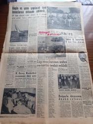 Milliyet Gazetesi - Turkish Newspaper - 10 Eylül 1955 - son hadiselerle ilgili olarak 3 generale Dün işten el çektirildi - Balıklı Rum Hastanesini yakacaklar mıydı - 6 Eylül gecesinden kalan hazinli tablolar - başvekil Adnan  Menderes Vali Fahrettin Kerim Gökay ve dahiliye vekili Namık Gedik toplantıdan çıkarlarken fotoğraf - İstanbul'da 100 bin liralık eşya yağma eden Altı çapulcu Dün Ankara'da yakalandı - Marilyn Monroe'nun 1 numaralı rakibi Diana Dors fotoğraf - Yunan hükümeti halkı sükûnuna davet ediyor - Kasım Gülek'in yargılanması dün başladı - Bu bir komünist ihtilal provasıdır yazan Peyami Safa - İstanbul'da sinema programı - İstanbul'da eğlence yerleri - makarios Kıbrıs dağlarında büyük bir toplantı yaptı - Harun El Reşid yazan Reşat Ekrem Koçu Yazı Dizisi - İstanbul Ankara BBC denizaşırı servisi radyosu programı - örfi idare sebebiyle futbol atletizm ve at yarışları iptal edildi - Şükrü Gülesin Galatasaray'dan 9 bin lira alacak - Galatasaray basketbol sezonunu dün açtı