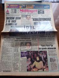Milliyet Gazetesi - Turkish Newspaper - 27 Mart 1983 - Hoş Sadâ yazan Mehmet Barlas Başmakale - taksisini satan 3 yıl taksi alamayacak - koalisyonsuz bir iktidar - Türk temsilcilikleri Ermeni terörüne karşı uyarıldı - bir Fransız firması ülkemizi Eurovision'da temsil edecek opera adlı eseri plak yapmak istiyor - Kara paralar bir günde aklanacak - Ajda Pekkan folklorcularla saz çaldı fotoğraf - bugün 27 Mart Dünya tiyatro günü yazan Haldun Taner - sınav yazan Altan Öymen - Cumhurbaşkanı Kenan Evren ağaç dikerek topraklarımıza sahip çıkalım dedi - İsmail dümbüllü ödülü Altan Erbulak'a verilecek - Dallas dizisi - Abdülcanbaz çizen Turhan Selçuk - sarışın bomba Jane Mansfield'in kızı Mariska annesinin izinde fotoğraf - Ferhan Şensoy aşkın gözüne gözlük - haftanın sanat olayları - İzmir at yarışları programı - Ne Fenerbahçe yandı ne Beşiktaş 1 1 - Stattaki İstanbul TV'deki İstanbul yazan İslam Çupi - korkak Beşiktaş güçsüz Fenerbahçe yazan Can Bartu -  Galatasaray Bolu'da kükredi