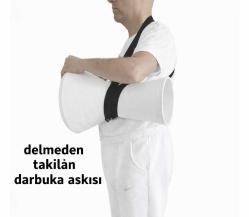 Delmeden takılan darbuka askısı