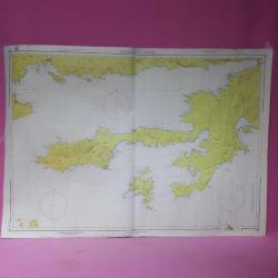 T.C. DENİZ KUVVETLERİ KOMUTANLIĞI SEYİR, HİDROGRAFİ VE OŞİNOGRAFİ DAİRESİ BAŞKANLIĞI AKDENİZ TÜRKİYE BODRUM BOĞAZI - MARMARİS HARİTASI