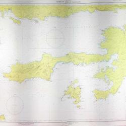 T.C. DENİZ KUVVETLERİ KOMUTANLIĞI SEYİR, HİDROGRAFİ VE OŞİNOGRAFİ DAİRESİ BAŞKANLIĞI AKDENİZ TÜRKİYE BODRUM BOĞAZI - MARMARİS HARİTASI