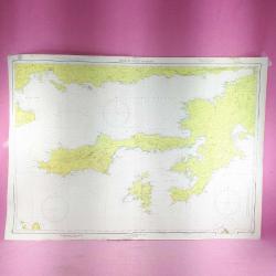 T.C. DENİZ KUVVETLERİ KOMUTANLIĞI SEYİR, HİDROGRAFİ VE OŞİNOGRAFİ DAİRESİ BAŞKANLIĞI AKDENİZ TÜRKİYE BODRUM BOĞAZI - MARMARİS HARİTASI