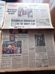 Milliyet Gazetesi - Turkish Newspaper - 8 Mayıs 1983 - yarı şaka yazan Mehmet Barlas Başmakale - Kenan Evren uyardı herkes hizaya gelmeye mecbur - Laleli'deki Washington Otel'de çıkan yangında 36 kişi öldü fotoğraf - Mayısın ilk haftası yazan Altan Öymen - devekuşuna mektuplar yazan Haldun Taner - Bugün anneler günü - Nejat Uygur Maradona Kadıköy sinemasında 6 Mayıs'ta - seçime doğru - Abdülcanbaz çizen Turhan Selçuk - at yarışları - Fenerbahçe Trabzon'u evinde devirdi 4 2 - Karagümrük Birinci Lig'de - Fenerbahçe savunmasının içindeki Trabzon yazan İslam Çupi - Bursaspor Beşiktaş maçı - Beşiktaş kulübü Başkanı Mehmet Üstünkaya taraftar arzu ediyorsa yarın istifa ederiz - kanadalılar Playboy televizyonunu sıkıcı buldu fotoğraf - Galatasaray Ankaragücü maçı - Veli efendi'den haberler - üniversite giriş 1. basamak sınavında ilk sırayı alan Alex Ohannes anne babası ile fotoğraf - Yarın gece Miraç kandili - ABD kongresi'nin tutumu üzerine - yeni bir kuyruklu yıldız dünyaya doğru yaklaşıyor